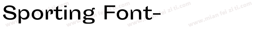 Sporting Font字体转换